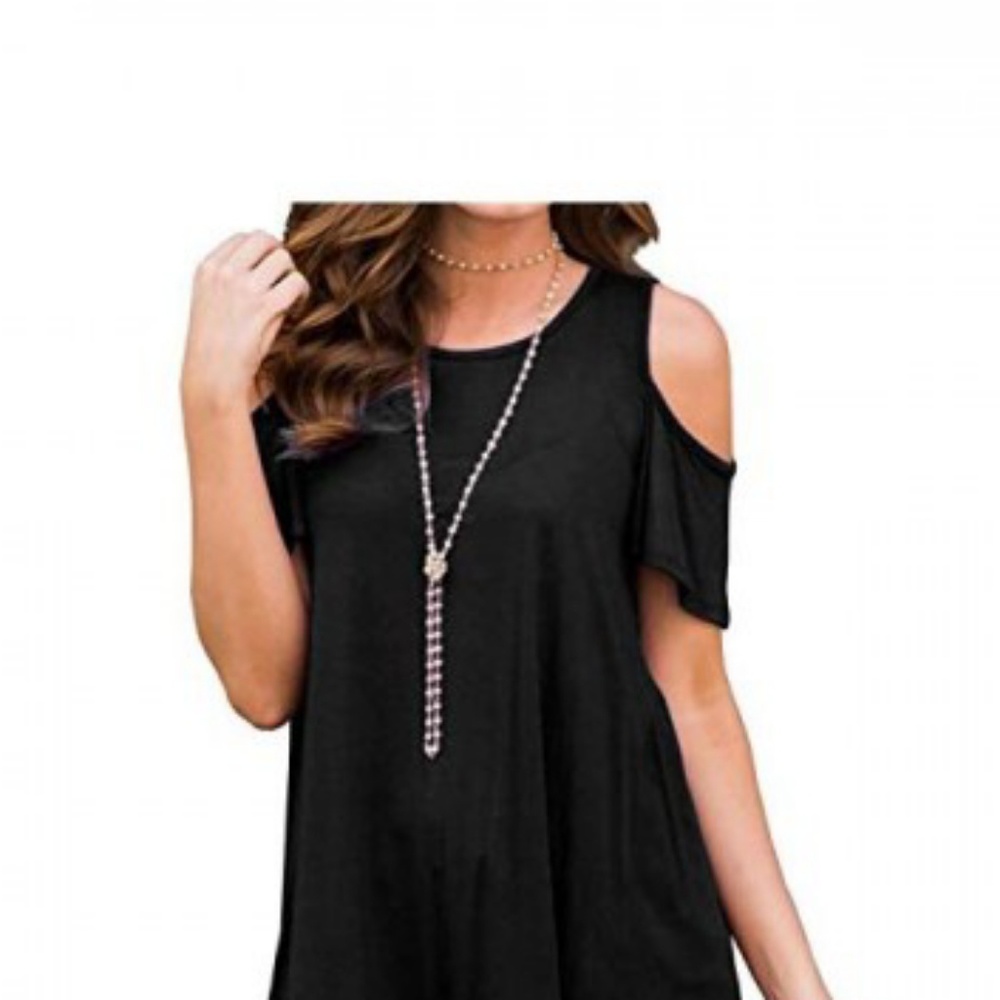 NWT Love Charm Cold Shoulder Tee- L